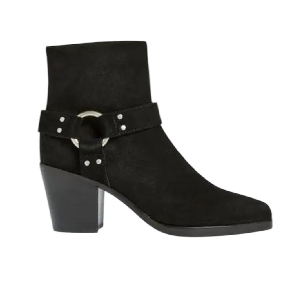 Women's Paige Black Suede Edie Bootie – Sz 10